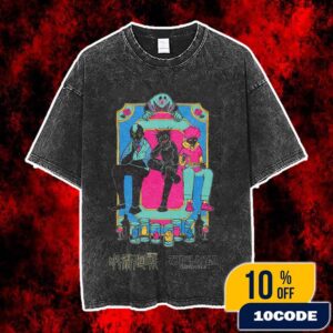Beams Mangart x Jujutsu Kaisen Collaboration 2025 Japanese Streetwear Apparel Yuji Itadori x Choso x Kechizu x Eso Vintage Washed Unisex T-Shirt