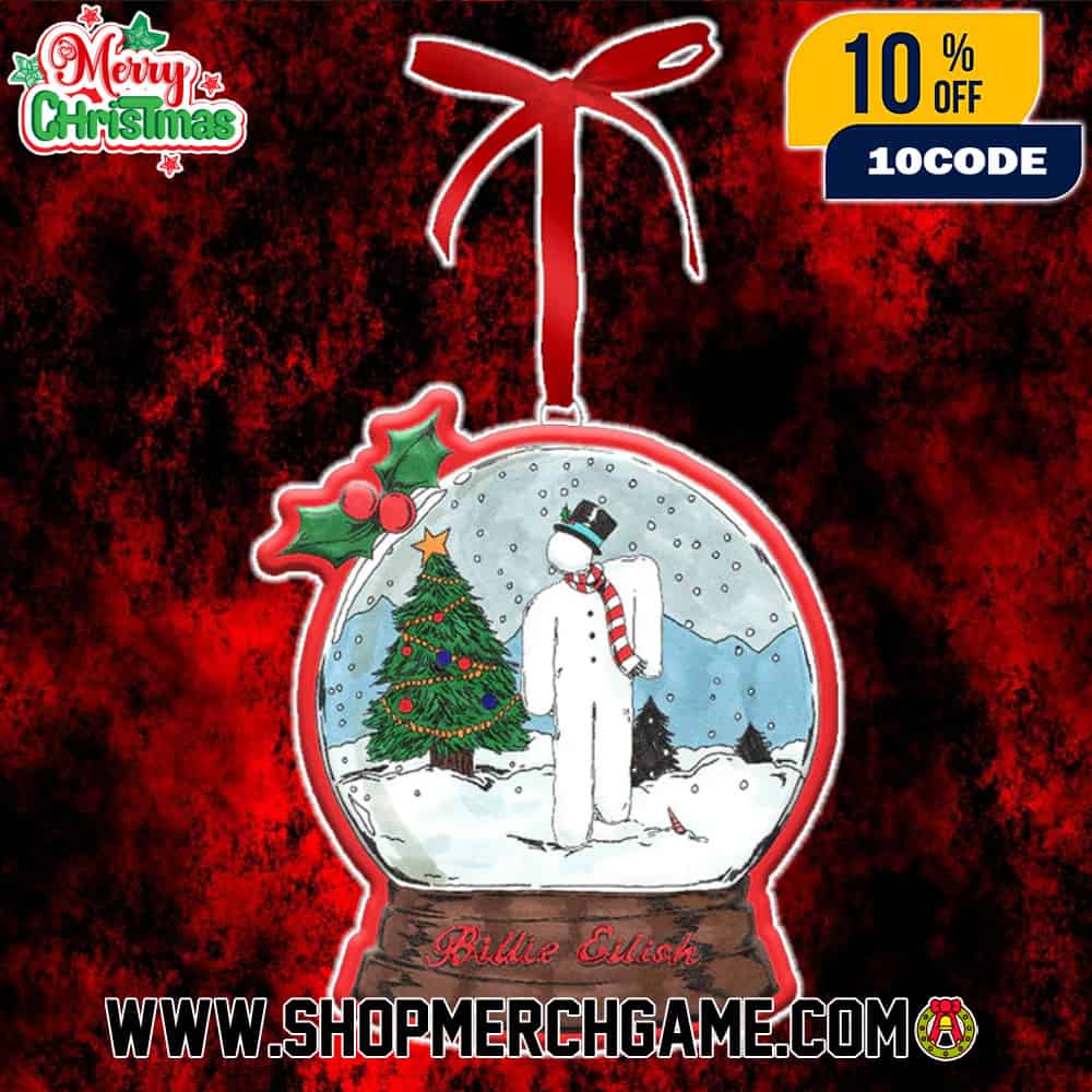Billie Eilish Christmas Ornament Snowman Angel Winter Scene Snow Globe Holiday Tree Decoration Collectible Gift Billie Eilish Christmas Ornament Snowman Angel Winter Scene Snow Globe Holiday Tree Decoration Collectible Gift