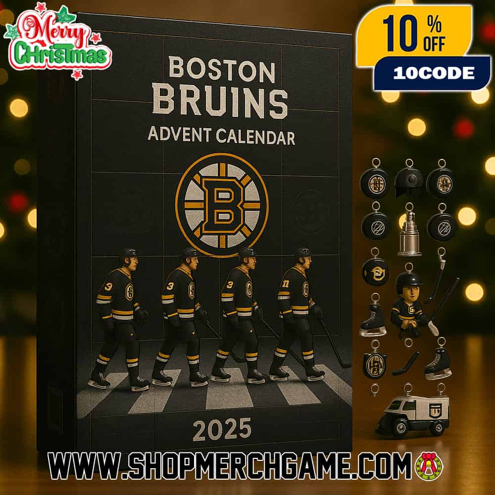 Boston Bruins Advent Calendar 2025 Ornament 100 Years of Black Gold NHL Hockey Countdown 24 Days Christmas Holiday Gift Collectible For Fans Centennial Boston Bruins Advent Calendar 2025 Ornament 100 Years of Black Gold NHL Hockey Countdown 24 Days Christmas Holiday Gift Collectible For Fans Centennial