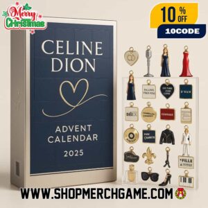 Celine Dion Advent Calendar 2025 Celebrating My Heart Will Go On With 24 Collectible Ornaments French Canadian Legend Courage Tour Figurines Holiday Gift