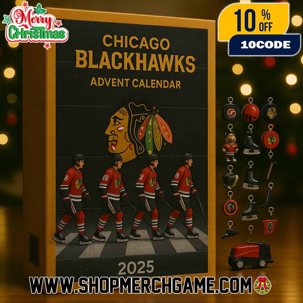 Chicago Blackhawks Advent Calendar 2025 Ornament 100 Years of Pride NHL Hockey Countdown 24 Days Christmas Holiday Gift Collectible For Fans Centennial Chicago Blackhawks Advent Calendar 2025 Ornament 100 Years of Pride NHL Hockey Countdown 24 Days Christmas Holiday Gift Collectible For Fans Centennial