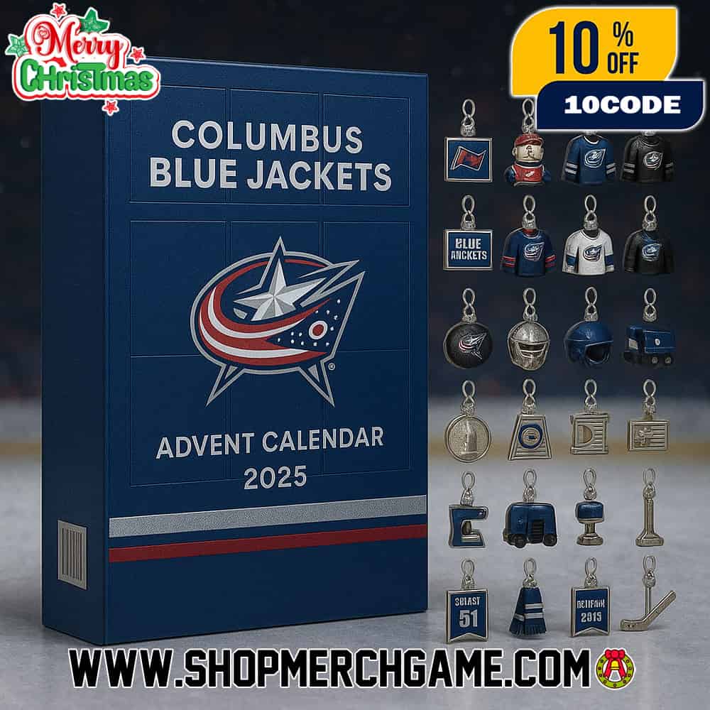 Columbus Blue Jackets NHL Advent Calendar 2025 Ornament Set 24 Collectible Mini Figures Hockey Team Logo Jersey Helmet Stick Puck Cannon Christmas Holiday Countdown Gift Fans Columbus Blue Jackets NHL Advent Calendar 2025 Ornament Set 24 Collectible Mini Figures Hockey Team Logo Jersey Helmet Stick Puck Cannon Christmas Holiday Countdown Gift Fans
