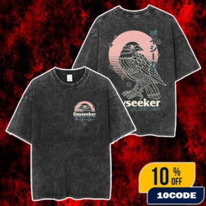 Dayseeker Winter 2025 Collection Creature In The Black Night Raven Unisex Two Sided Washed T-Shirt