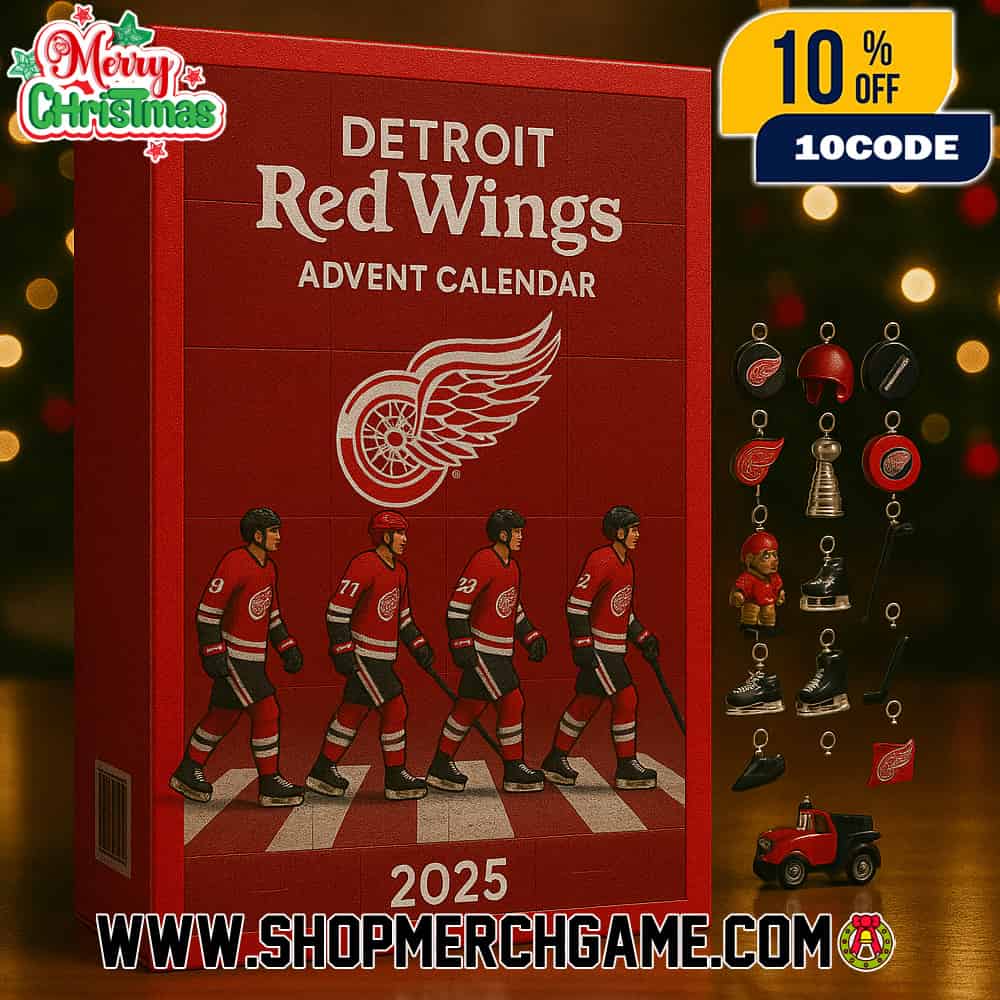 Detroit Red Wings Advent Calendar 2025 Ornament 99th Anniversary NHL Hockey Countdown 24 Days Christmas Holiday Gift Collectible For Fans Team Detroit Red Wings Advent Calendar 2025 Ornament 99th Anniversary NHL Hockey Countdown 24 Days Christmas Holiday Gift Collectible For Fans Team