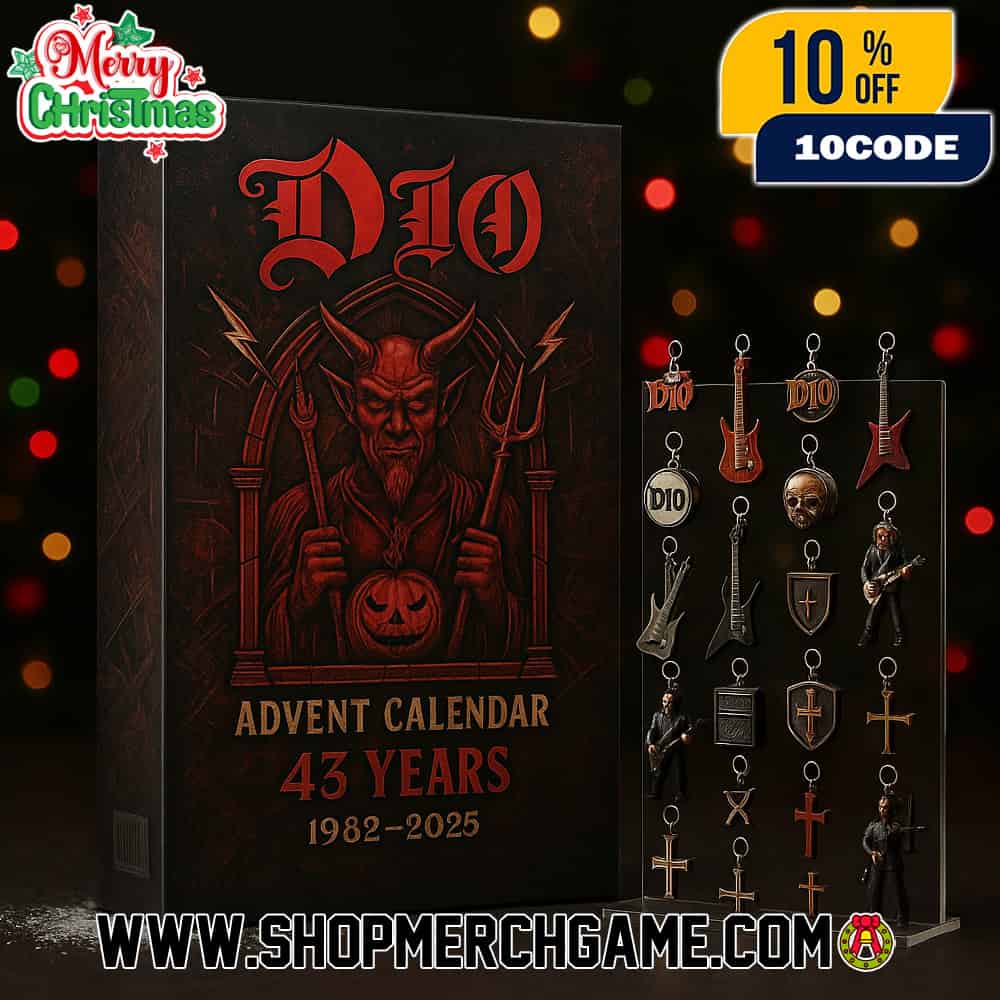 Dio Advent Calendar 43 Years 1982-2025 Ornament Set Band Logo Devil Skull Guitar Holiday Countdown Metal Collectible Gift Dio Advent Calendar 43 Years 1982-2025 Ornament Set Band Logo Devil Skull Guitar Holiday Countdown Metal Collectible Gift