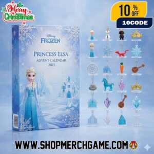 Disney Frozen Princess Elsa Advent Calendar 2025 Ornament Set Kids Holiday Gift Collectible Mini Figures