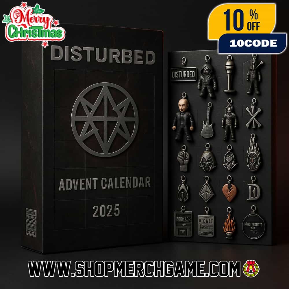 Disturbed Advent Calendar 2025 With 24 Collectible Ornaments The Guy Mascot Band Members Figurines Believe Symbol Logo Christmas Holiday Countdown Gift For Heavy Metal Rock Fans Disturbed Advent Calendar 2025 With 24 Collectible Ornaments The Guy Mascot Band Members Figurines Believe Symbol Logo Christmas Holiday Countdown Gift For Heavy Metal Rock Fans