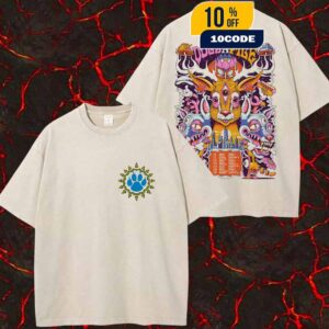 Dogs In A Pile Midwest Tour Poster By Chris Gipple Tour Dates Autumn 2025 Chicago Grand Rapids Detroit Two Sides Washed Unisex T-Shirt