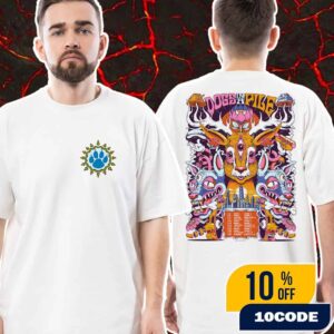 Dogs In A Pile Midwest Tour Poster By Chris Gipple Tour Dates Autumn 2025 Chicago Grand Rapids Detroit Unisex T-Shirt Merch