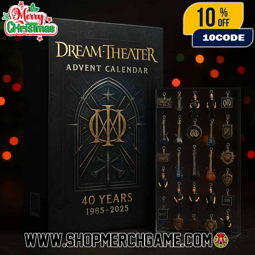 Dream Theater Advent Calendar 40 Years 1985-2025 Ornament Set Band Logo Guitar Album Holiday Countdown Progressive Metal Collectible Gift Dream Theater Advent Calendar 40 Years 1985-2025 Ornament Set Band Logo Guitar Album Holiday Countdown Progressive Metal Collectible Gift