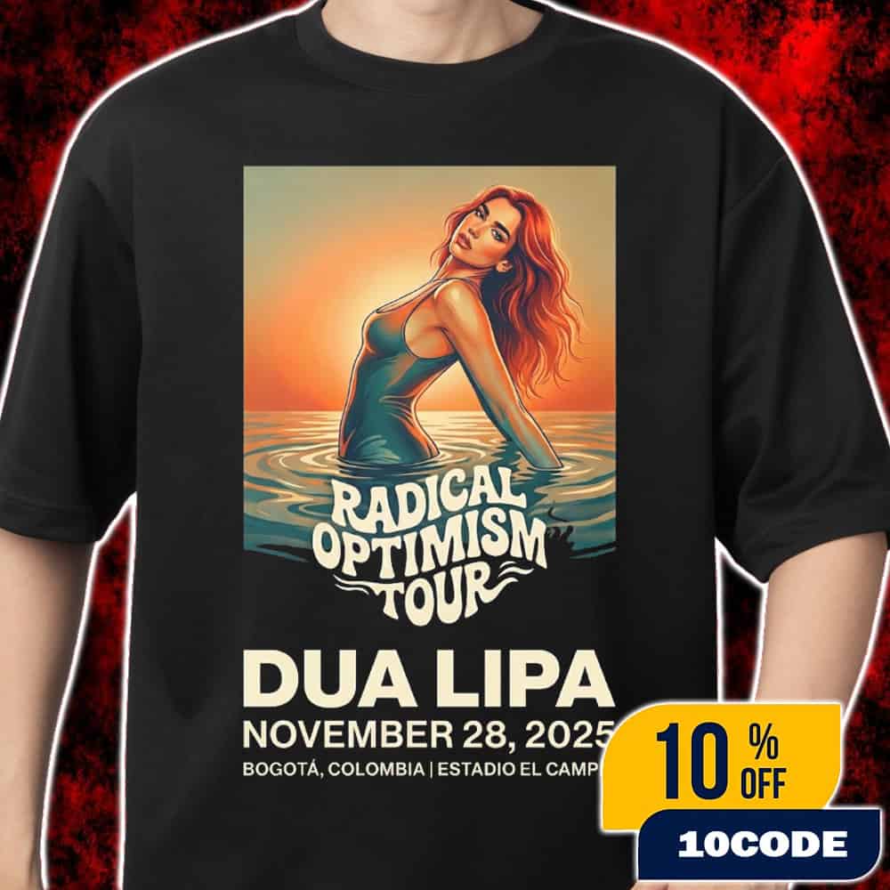 Dua Lipa Radical Optimism Tour Bogota Colombia November 28 2025 Estadio El Campin Concert Poster Sunset Art Merch Unisex T-Shirt Dua Lipa Radical Optimism Tour Bogota Colombia November 28 2025 Estadio El Campin Concert Poster Sunset Art Merch Unisex T-Shirt