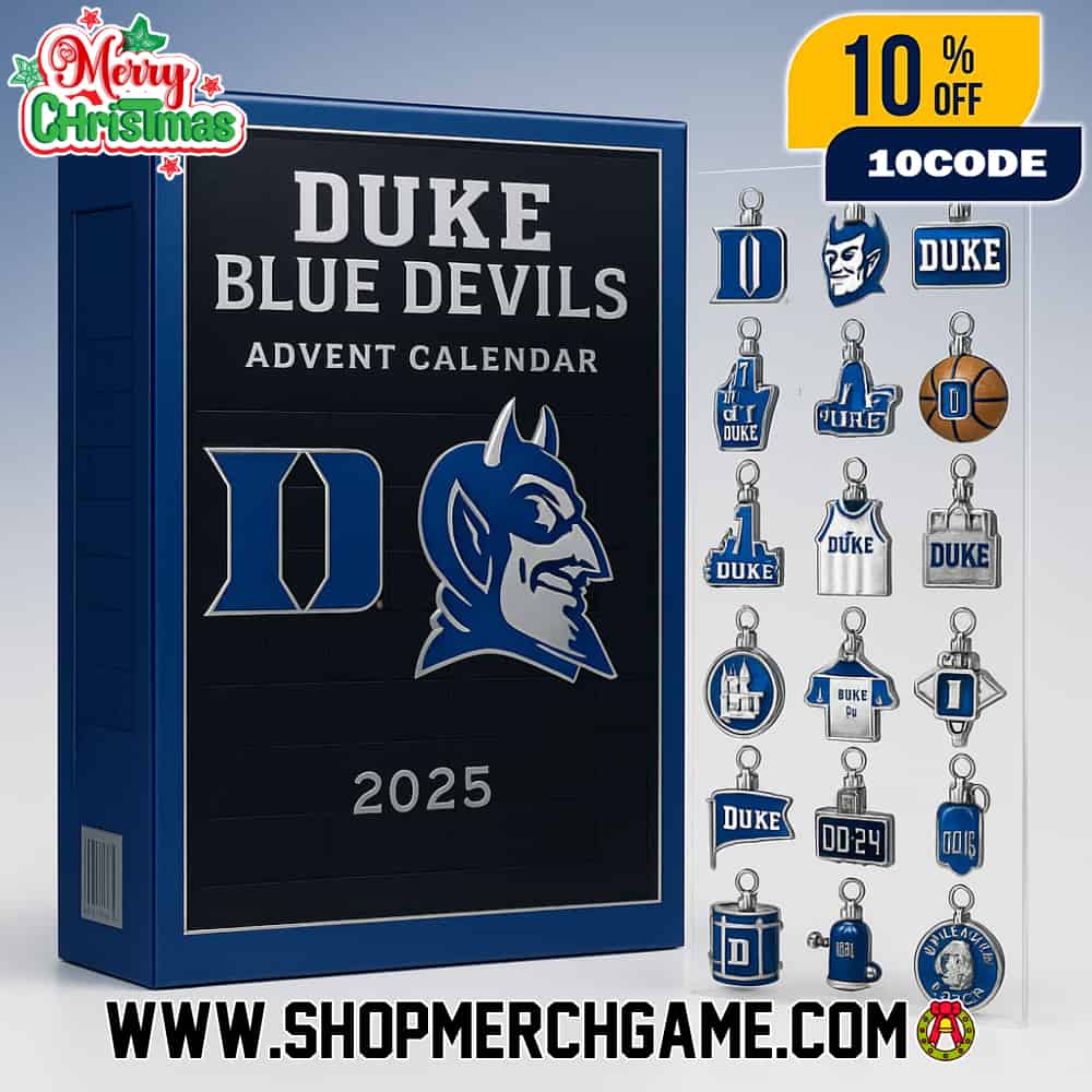 Duke Blue Devils 2025 Advent Calendar 24 Day Holiday Countdown Collectible NCAA Basketball Ornament Set Gift University Duke Blue Devils 2025 Advent Calendar 24 Day Holiday Countdown Collectible NCAA Basketball Ornament Set Gift University