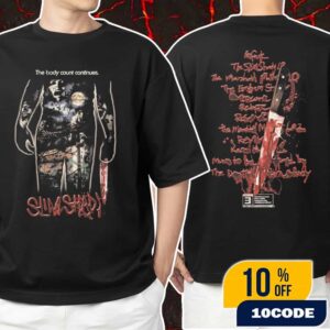 Eminem Slim Shady Massacare Capsule Body Count New Halloween 2025 Merch Collection Unisex T-Shirt Merchandise