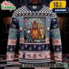Disney Zootopia 2 Ugly Christmas Sweater Judy Hopps Nick Wilde Police Line Do Not Cross Pawpsicle Donut Carrot Paw Print Knitted Holiday Pullover Unisex