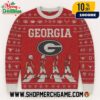 Florida Gators NCAA Abbey Road Football Players Crossing Ugly Christmas Sweater With Gator Head Logo Blue Orange Fair Isle Knitted Holiday Pullover