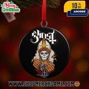 Ghost Band Papa Emeritus Christmas Ornament Holiday Tree Decoration Limited Edition Collectible Metal Fan Gift Keepsake