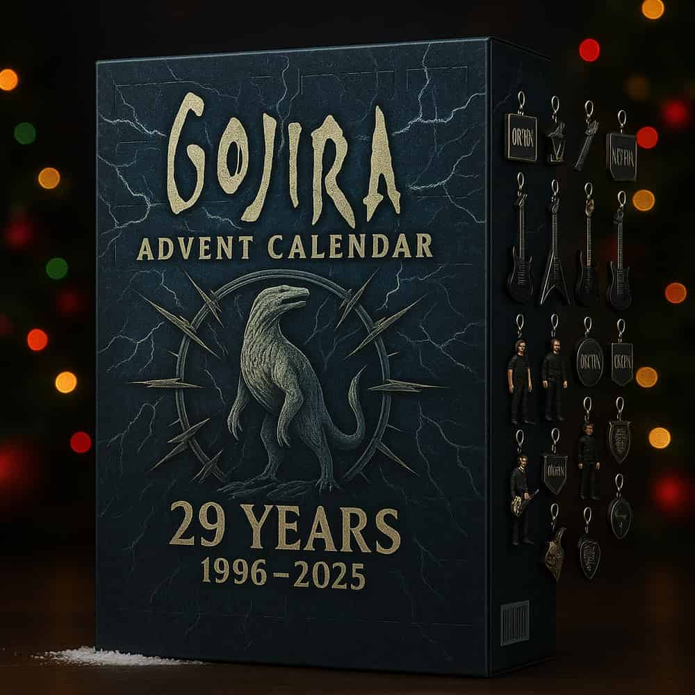Gojira Advent Calendar 29 Years 1996-2025 Ornament Set Band Logo Dinosaur Guitar Holiday Countdown Metal Collectible Gift Gojira Advent Calendar 29 Years 1996-2025 Ornament Set Band Logo Dinosaur Guitar Holiday Countdown Metal Collectible Gift