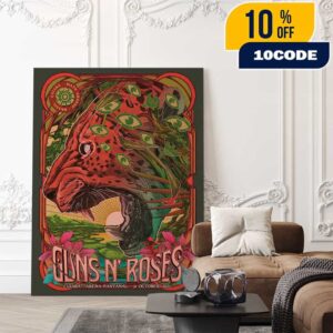 Guns N’ Roses Latin America Fall Tour 2025 Event Poster Artwork On October 31 2025 At Arena Pantanal Cuiaba Mato Grosso Brazil Poster Canvas Home Decor