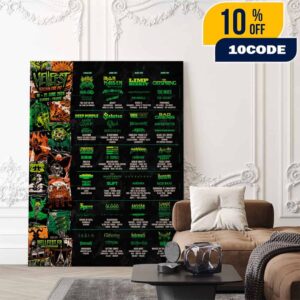 Hellfest 2026 Tales From The Pit 18-21 June 2026 At Clisson France Open Air Poster Daily Lineup Schedule Poster Canvas Home Decor