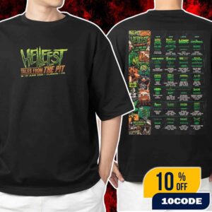 Hellfest 2026 Tales From The Pit 18-21 June 2026 At Clisson France Open Air Poster Daily Lineup Schedule Unisex T-Shirt Merchandise