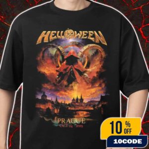 Helloween Band Pop-Up Merch Event Exclusive Limited Each City Edition 40 Years Anniversary Tour On October 24 2025 At Prague CZ Merch Unisex T-Shirt