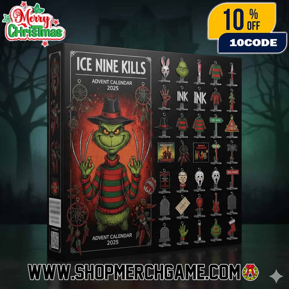 Ice Nine Kills x Grinch Advent Calendar 2025 Ornament Set 24 Days Christmas Countdown Horror Metalcore Band A Nightmare In Whoville Holiday Gift Collectible Ice Nine Kills x Grinch Advent Calendar 2025 Ornament Set 24 Days Christmas Countdown Horror Metalcore Band A Nightmare In Whoville Holiday Gift Collectible