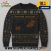 Imagine Dragons Ugly Christmas Sweater Green Holiday Knit Crewneck Winter Pullover Gift For Band Fans Festive Dragon Design Imagine Dragons Ugly Christmas Sweater Green Holiday Knit Crewneck Winter Pullover Gift For Band Fans Festive Dragon Design