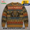 Iron Maiden NWOBHM Live Christmas Ugly Sweater Heavy Metal Knit Crewneck Skull Lightning Eddie Official Holiday Jumper Iron Maiden NWOBHM Live Christmas Ugly Sweater Heavy Metal Knit Crewneck Skull Lightning Eddie Official Holiday Jumper
