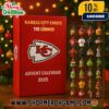 Los Angeles Chargers x The Grinch Advent Calendar 2025 Ornament Set 24 Day Holiday Countdown NFL Christmas Collectible Decorations Limited Edition