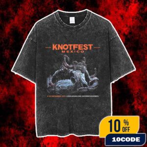 Knotfest Mexico 2025 Scorpion Skull On December 6 At Estadio Banorte Event Tee Festival Vintage Washed Unisex T-Shirt