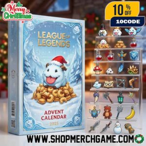 League Of Legends x Poro Advent Calendar 2025 Freljord Winter Edition Featuring 24 Unique Collectible Ornaments And Mini Charms For Ultimate Gamer Holiday Countdown