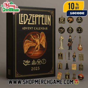 Led Zeppelin IV Angel Wings Advent Calendar 2025 Collectible Ornaments Keychains Set