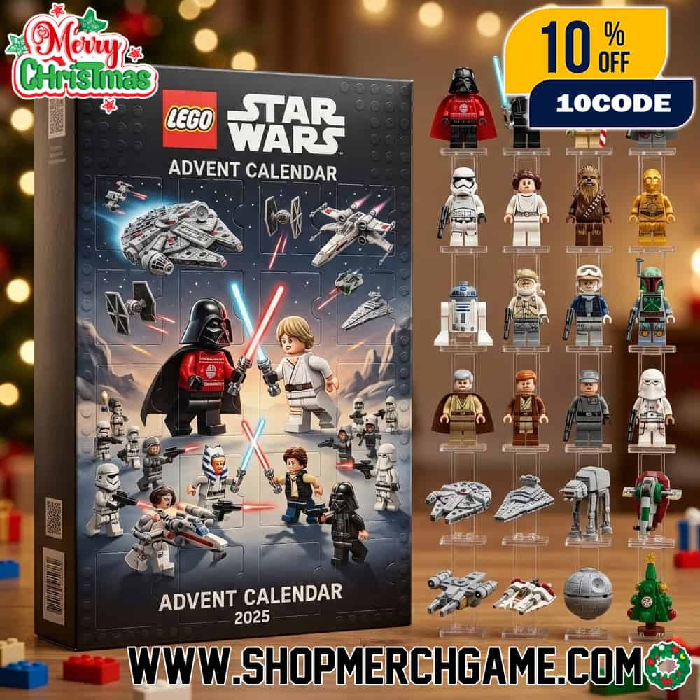 Lego x Star Wars Advent Calendar 2025 With 24 Collectible Minifigures And Starships Holiday Christmas Countdown Toy Gift Set Ornament Lego x Star Wars Advent Calendar 2025 With 24 Collectible Minifigures And Starships Holiday Christmas Countdown Toy Gift Set Ornament