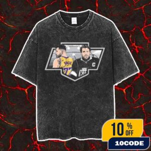 Los Angeles Lakers x LA Kings Collab NHL NBA December 6 2025 vs Chicago Blackhawks Co-branded Logo Vintage Washed Unisex T-Shirt