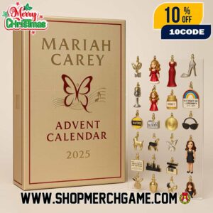 Mariah Carey Advent Calendar 2025 Celebrating All I Want For Christmas With 24 Collectible Ornaments Butterfly Logo Figurines Queen Of Christmas Holiday Gift For Music Fans