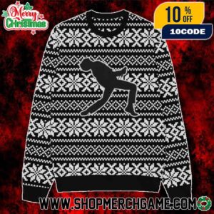 Mercury Phoenix Trust Freddie Christmas Jumper Black White Knitted Ugly Sweater Snowflake Pattern Queen Fans Holiday Pullover Acrylic Festive Winter Apparel