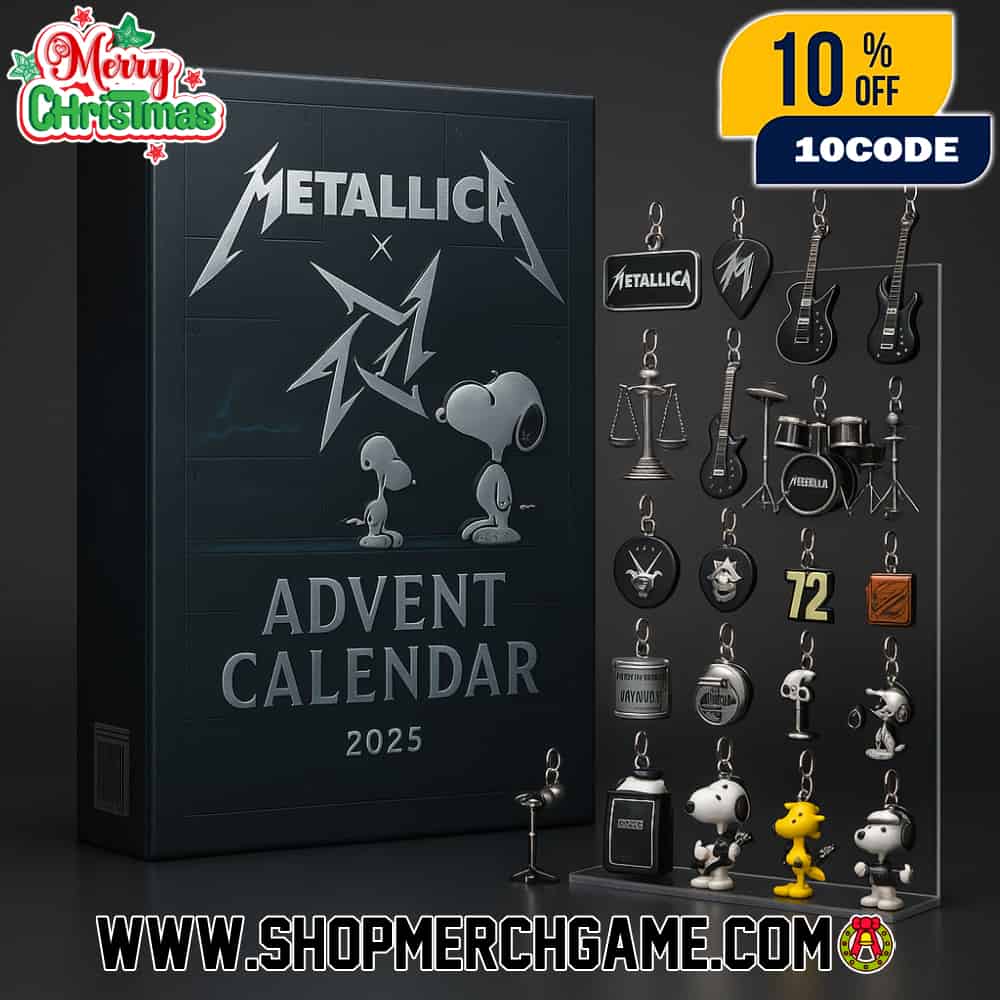 Metallica Advent Calendar 2025 24 Day Holiday Countdown Collectible Ornament Set Keychain Gift For Metal Fans Festive Band Merch Metallica Advent Calendar 2025 24 Day Holiday Countdown Collectible Ornament Set Keychain Gift For Metal Fans Festive Band Merch