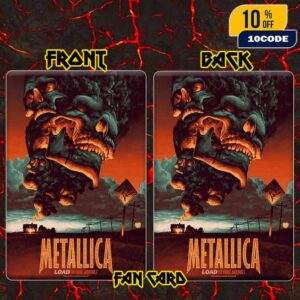 Metallica Limited Edition Collectible Load Album Poster Artwork Series By Max Loeffler The House Jack Built On November 4-5 2025 At The Met Store Probity UK Shop Fan Card