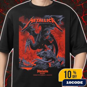 Metallica M72 Adelaide Pop-Up Exclusive Poster Artwork By Ken Taylor Australia Tour On November 5 2025 At Adelaide Oval Merch Unisex T-Shirt