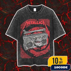Metallica M72 Adelaide World Tour Event Poster Artwork By Glenno Smith On November 5th 2025 At Adelaide Oval Australia Vintage Washed Unisex T-Shirt