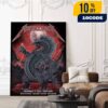 Metallica M72 Auckland World Tour November 19 2025 At Eden Park New Zealand Poster Event By Mr Wolf Dragon Design Poster Canvas Home Decor