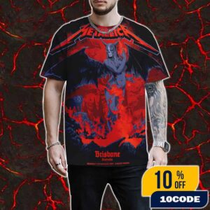 Metallica M72 Brisbane Exclusive Pop-Up Poster Event Artwork By Ken Taylor World Tour On November 12 2025 At Suncorp Stadium Australia All Over Print Graphic T-Shirt, Hoodie