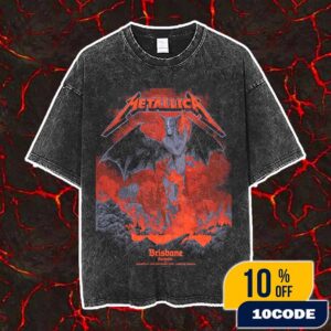 Metallica M72 Brisbane Exclusive Pop-Up Poster Event Artwork By Ken Taylor World Tour On November 12 2025 At Suncorp Stadium Australia Vintage Washed Unisex T-Shirt