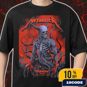 Metallica M72 Melbourne World Tour On November 8 2025 At Marvel Stadium Docklands Australia Event Poster Artwork By Ken Taylor Poster Canvas Home Decor