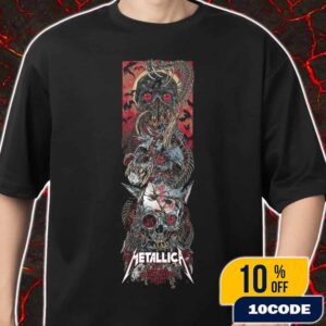 Metallica M72 Melbourne World Tour On November 8 2025 At Marvel Stadium Docklands Australia Event Poster Artwork By Rhys Cooper Merch Unisex T-Shirt