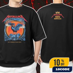 Metallica M72 Perth Australia 2025 Event Tee 2-Sides Artwork By Ben Brown Pop-Up Exclusive Merch At Optus Stadium On November 1 2025 Unisex T-Shirt