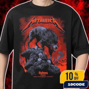 Metallica M72 Sydney Exclusive Pop-Up Poster Event World Tour Artwork By Ken Taylor On November 15 2025 At Accor Stadium Australia Merch Unisex T-Shirt