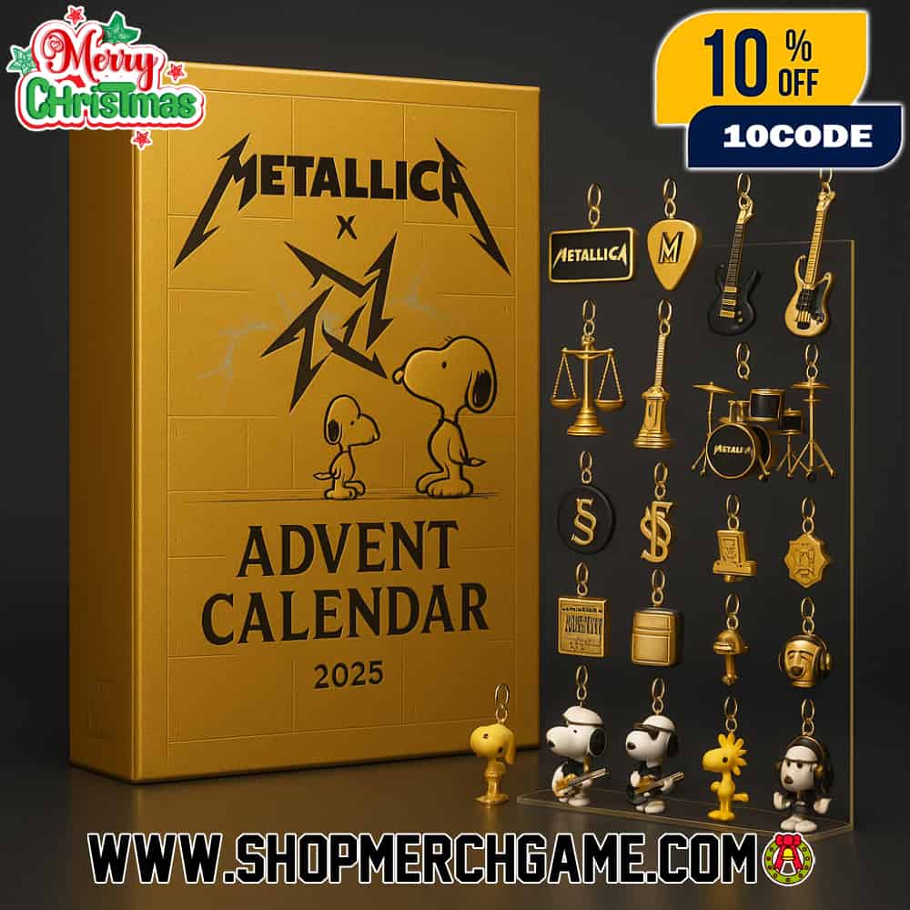 Metallica Snoopy Gold Advent Calendar 2025 24 Day Holiday Countdown Collectible Ornament Keychain Gift For Metal Band Fans Metallica Snoopy Gold Advent Calendar 2025 24 Day Holiday Countdown Collectible Ornament Keychain Gift For Metal Band Fans