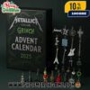 Metallica The Grinch Advent Calendar 2025 Ornament Set Heavy Metal Christmas Countdown Decorations 24 Charms Metallica The Grinch Advent Calendar 2025 Ornament Set Heavy Metal Christmas Countdown Decorations 24 Charms