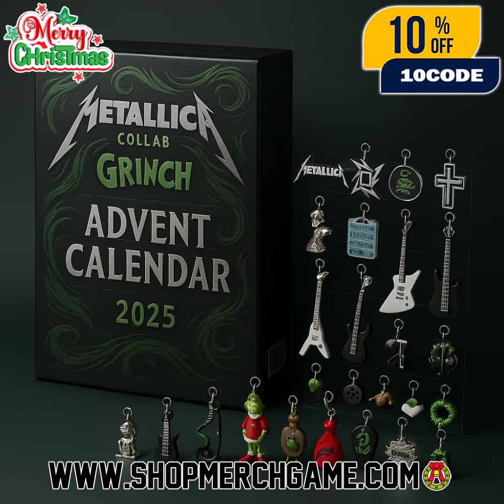 Metallica x Grinch 2025 Christmas Advent Calendar Collectible Ornament 24 Day Holiday Countdown Band Merchandise Keychain Gift Metallica x Grinch 2025 Christmas Advent Calendar Collectible Ornament 24 Day Holiday Countdown Band Merchandise Keychain Gift